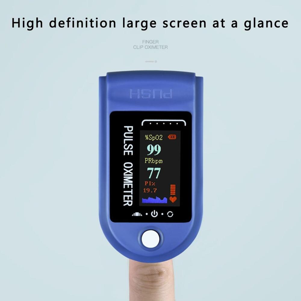 Portable Finger Pulse Oximeter blood oxygen Heart Rate Saturation Meter LED Oximetro de dedo Saturometro Monitor