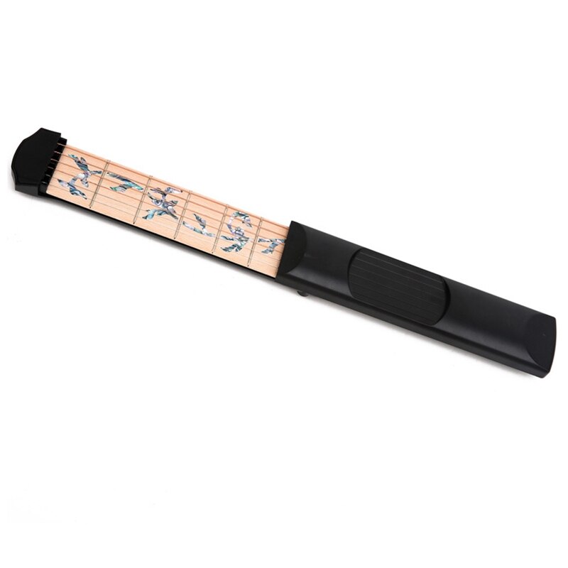 -Pocket Guitar Practice Neck, Upgraded Version 6 Fret Portable Guitar Chord Practice Tool for Beginner