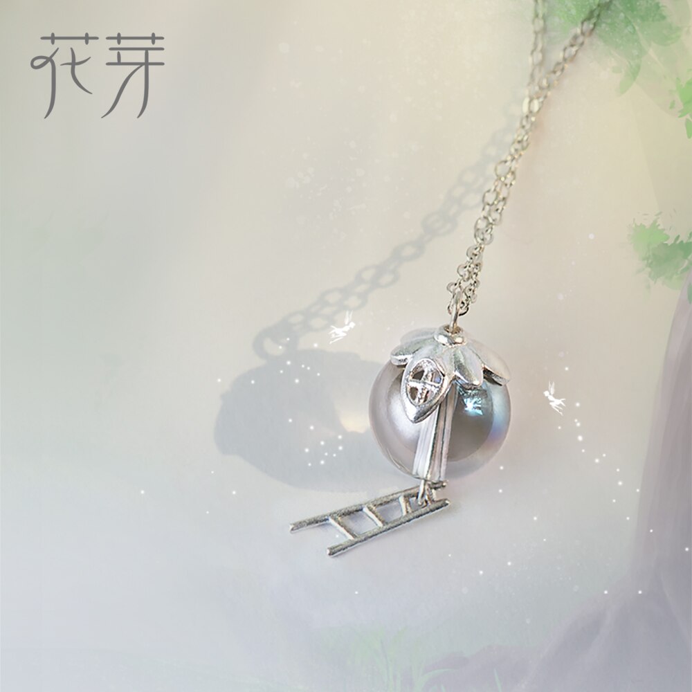 Thaya Originele Elf House S925 Silver Window Ketting Kleurrijke Crystal Bead Hanger Ketting Voor Vrouwen Klassieke Sieraden