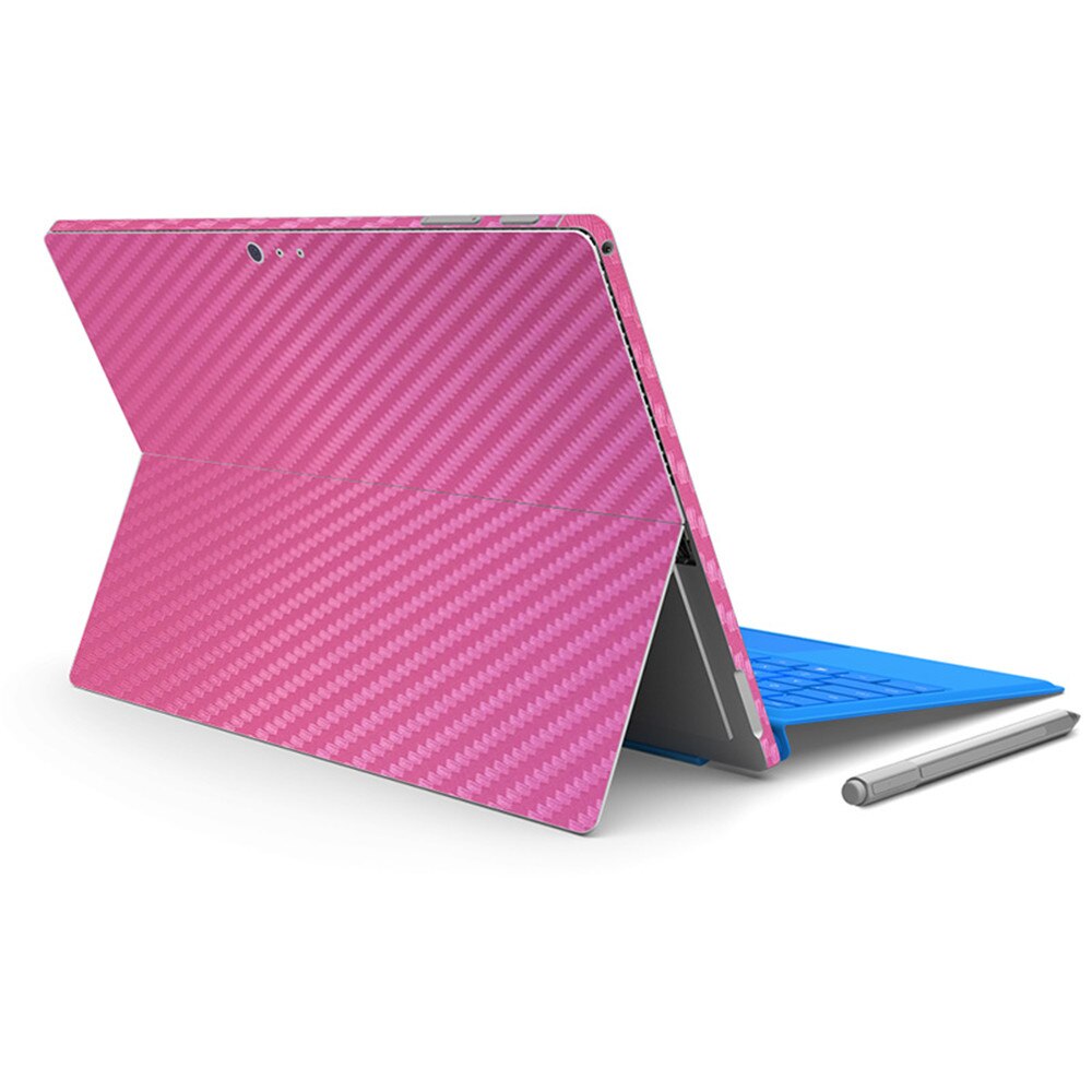 Oppervlak Pro 4 Carbon Fiber Skin Sticker: Pink