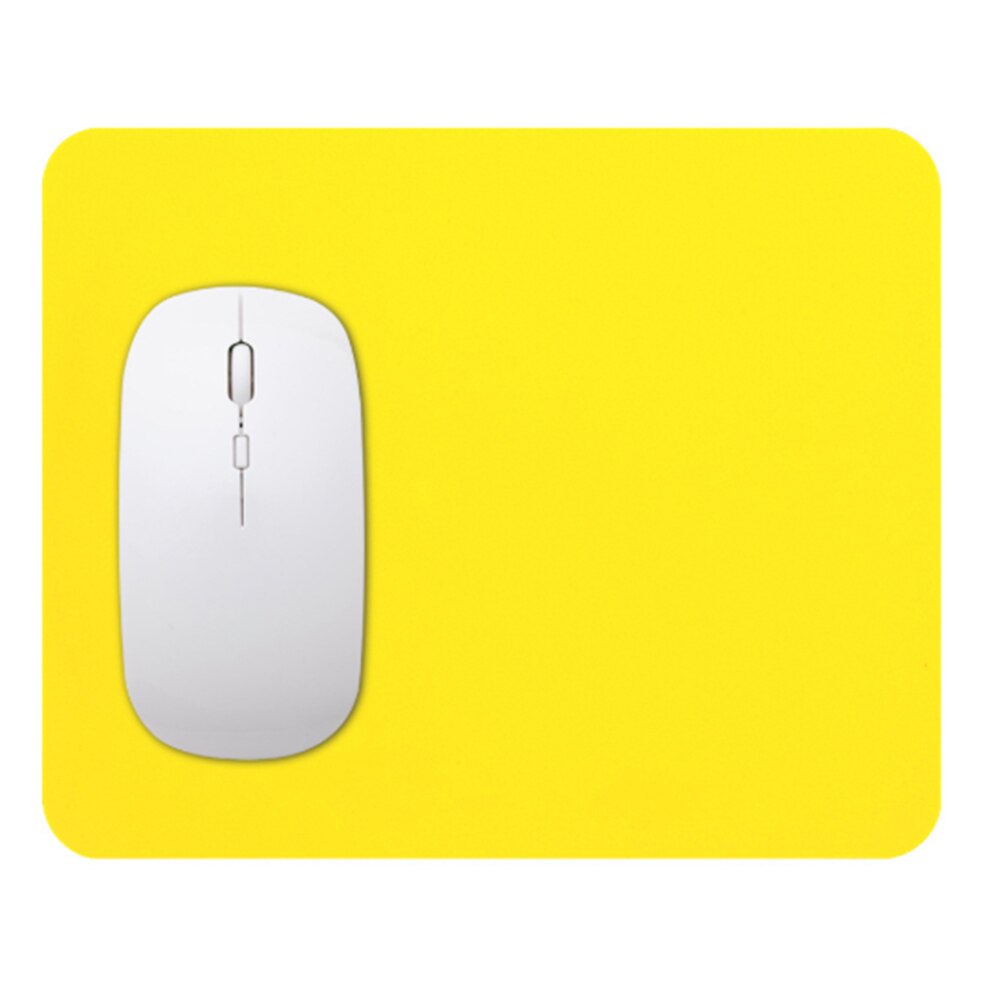 Ultra-thin Non-slip Silicone Gel Gaming Mouse Pad Mat Anti-Slip Square Mousepad Mice Wrist Rest Laptop Pad Waterproof Table Mat: YELLOW