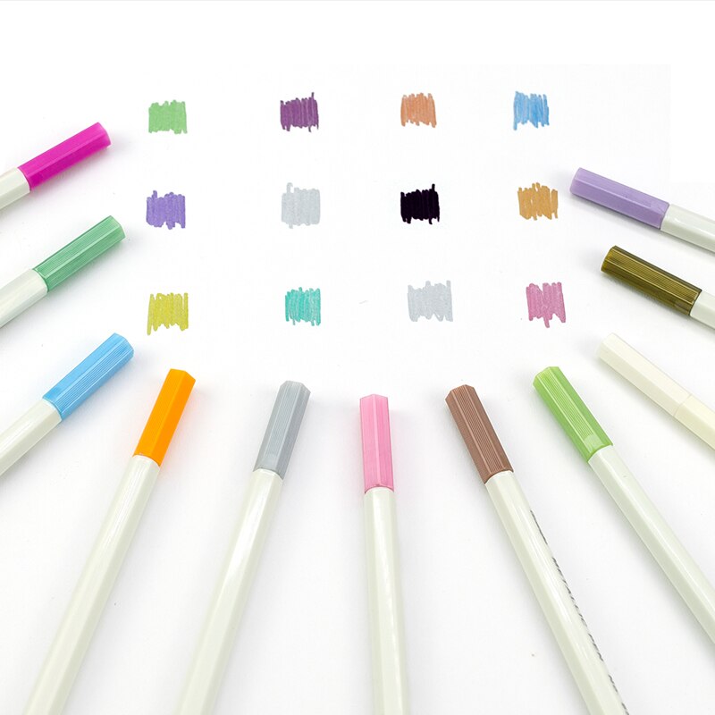 1pcs Metallic permanent paint Marker Pen Art colourful Cute plastic Supplies stationery Scrapbooking Crafts graffiti