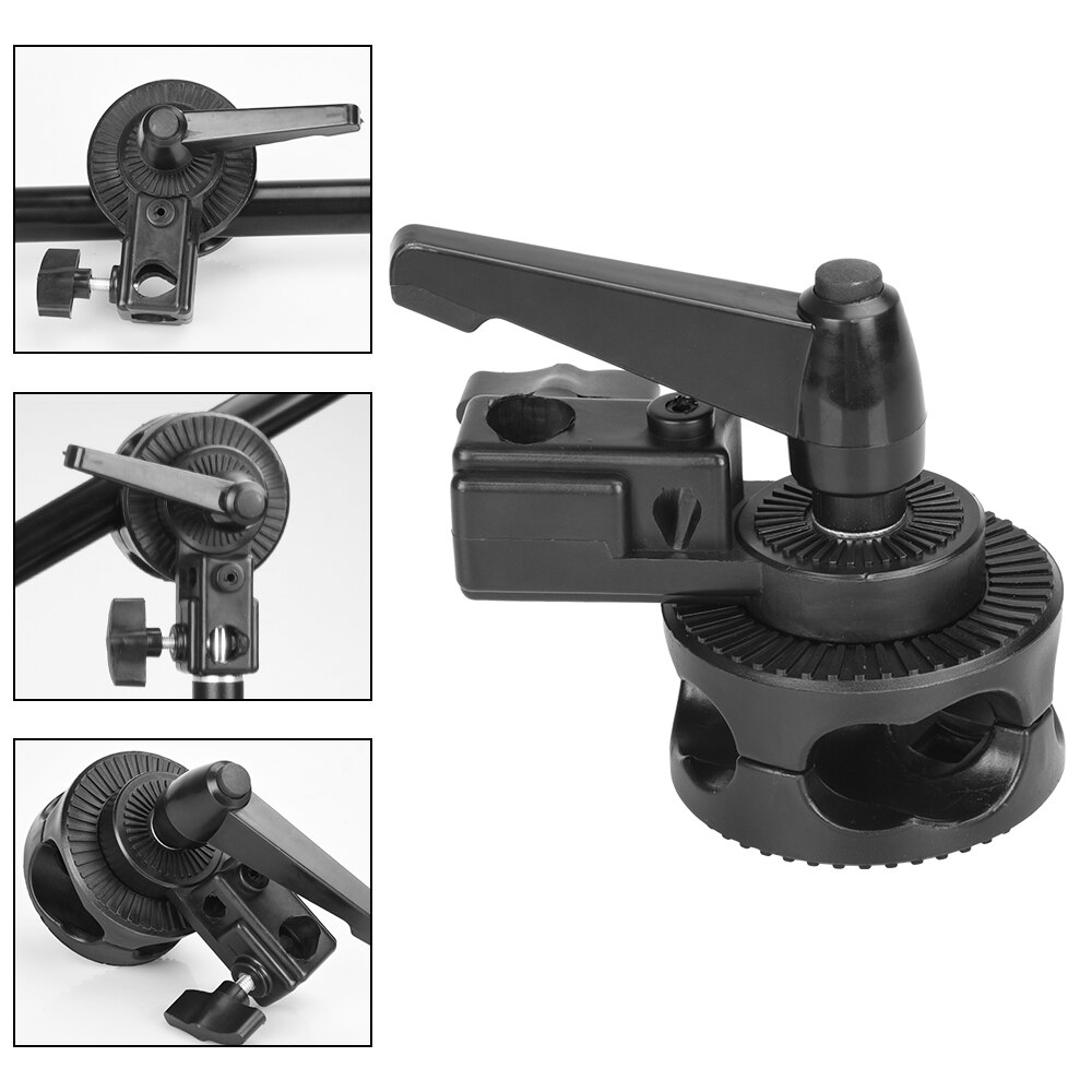 Adjustable Tabletop Light Stand C Clamp Overhead Telescopic Boom Arm with Sandbag for DSLR Camera Ring Light LED Video Panel