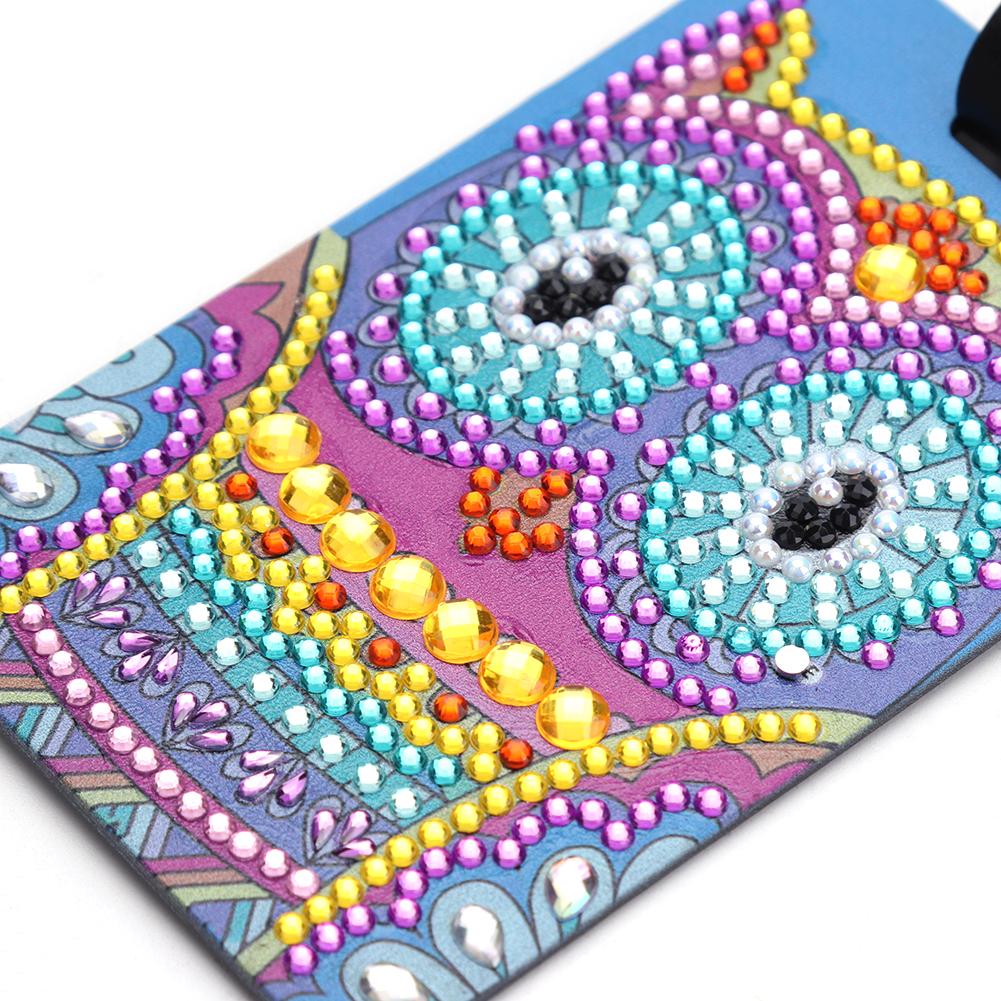 Diamond Painting Luggage Boarding Pass Suitcase Label Butterfly Mandala DIY Special Shape Diamond Embroidery Needlework Craft
