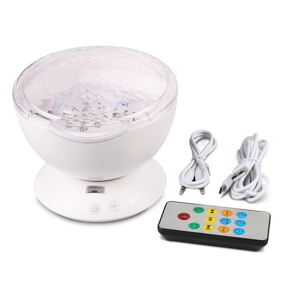 Remote Control Colorful Ocean Wave Projector Round Ocean Wave Daren Projection Lamp