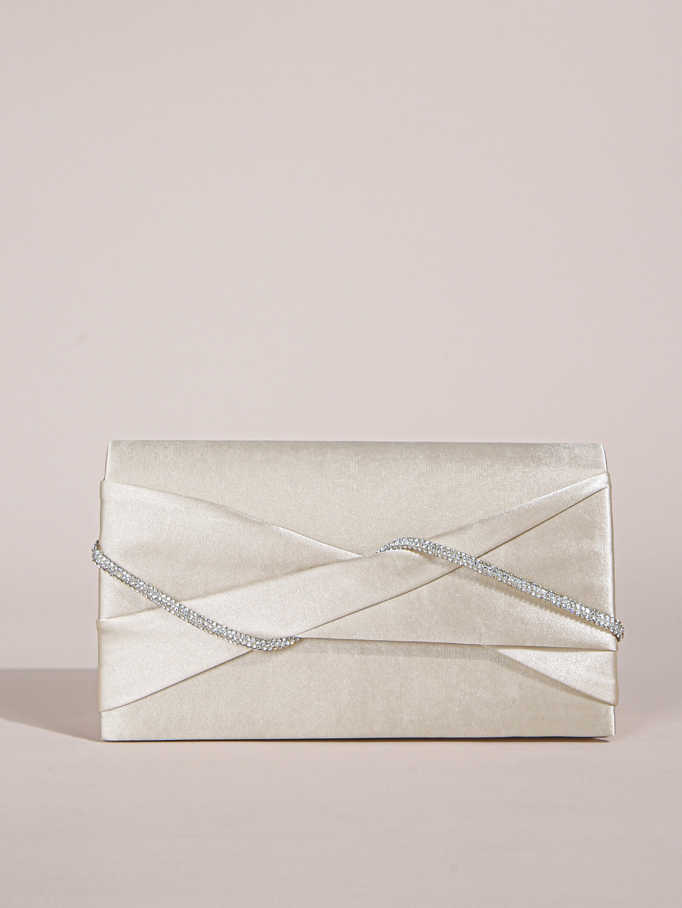 Bolso de mano fruncido con cuerda de cristal brillante para mujer, bolso de mano de noche, monedero de sobre brillante para niña de , Wom
