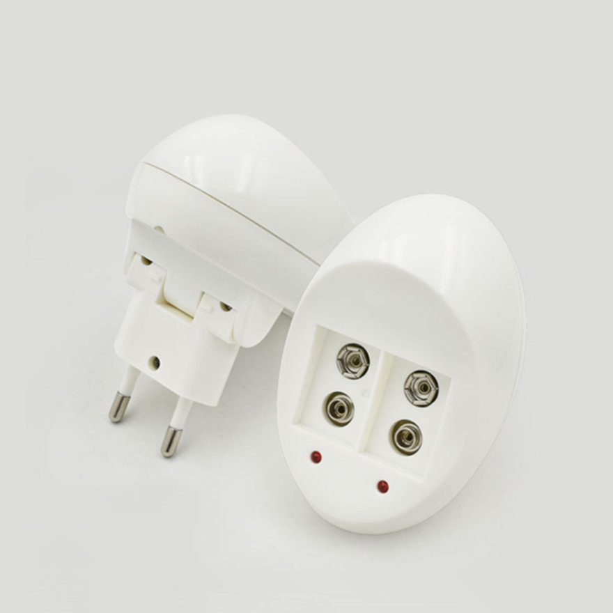 Shsee – batterie Rechargeable NI-MH 9V 6F22 2000mAh, chargeur intelligent 9V à courant élevé,