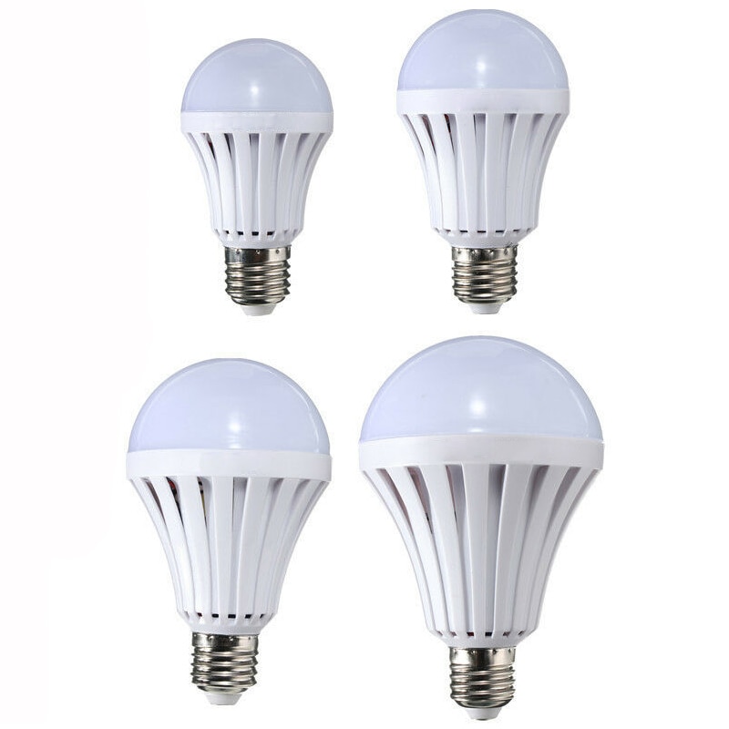 Smart LED emergency light 5W 7W 9W 12W emergency lamp intelligent charging emergency light bulb Rechargeable battery led lamp