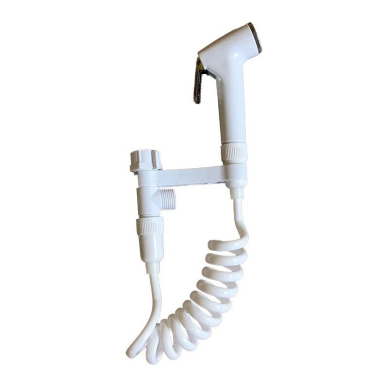 1Set Toilet Bidet Tap Handheld Shower Sprayer Female Hygeian Flushing Device Kit: B