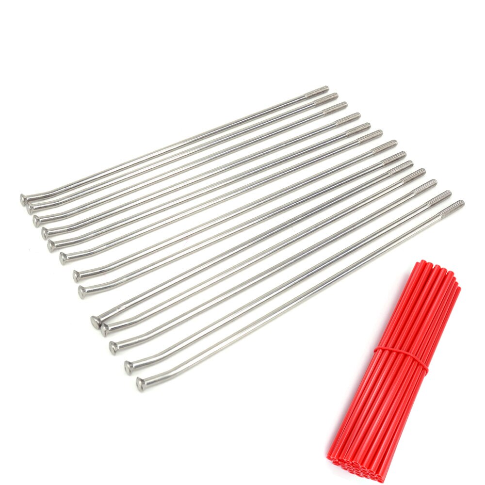 Motorcycle 19" Rear Wheel Stainless Steel Spokes Nipples And Tubes Cover For KAWASAKI KX125 KX250 KX250F KX450F KLX450R KX500 KX: Gold