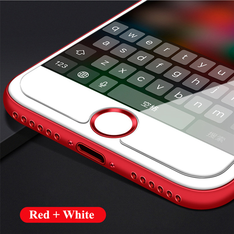 Ultra Slim Fingerprint Support Touch ID Metal Home Button Sticker For iPhone 7 7PLUS 6 6S 6PLUS 5 5S 5C SE Red & Black & Gold