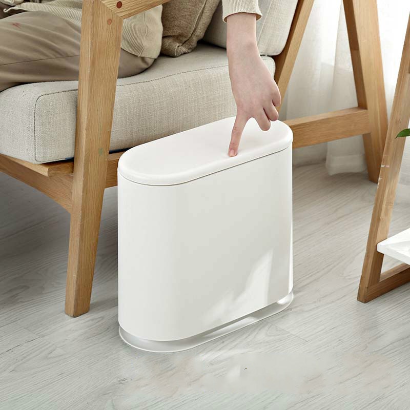 Trash can with household press type waste paper basket toilet quilted garbage bin domestic garbage disposal container ZP5161051