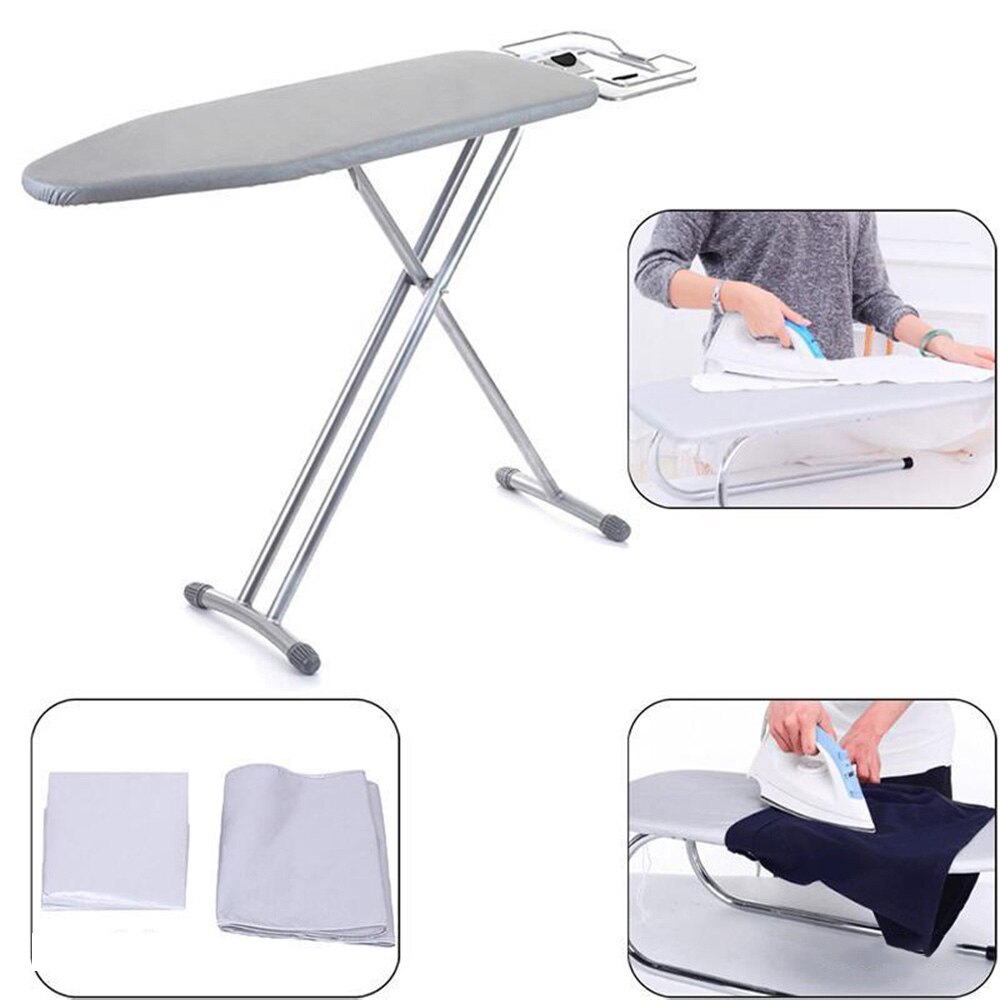 Ironing Board Cover Silver Coated Ironing Board Cover High Temperature Resistance Dustproof 130*50cm Heat Insulation
