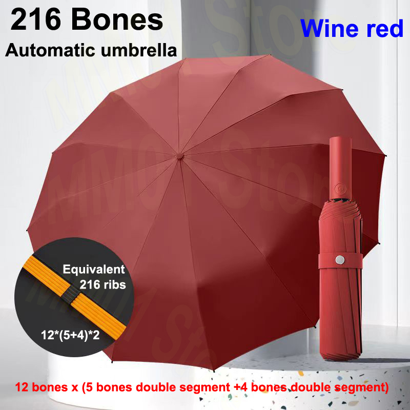 Super winddichter Regenschirm mit 288 Knochen, Allwetter-Regenschirme, große Größe, automatischer Geschäft-Regenschirm für Herren, UV-Schutz, Damen-Sonnenschirm: MULTI