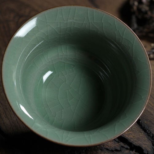 [storhet] longquan celadon porslin gaiwan kina tekoppar knastrig glasyr tekanna drinkware 150ml