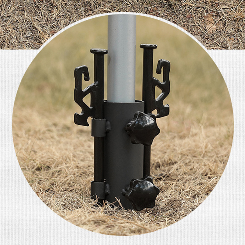 Paraplu Paal Vaste Standaard Verstelbare Tent Luifel Houder Rvs Winddicht Outdoor Voor Wandelen Vissen Tent Accessoires
