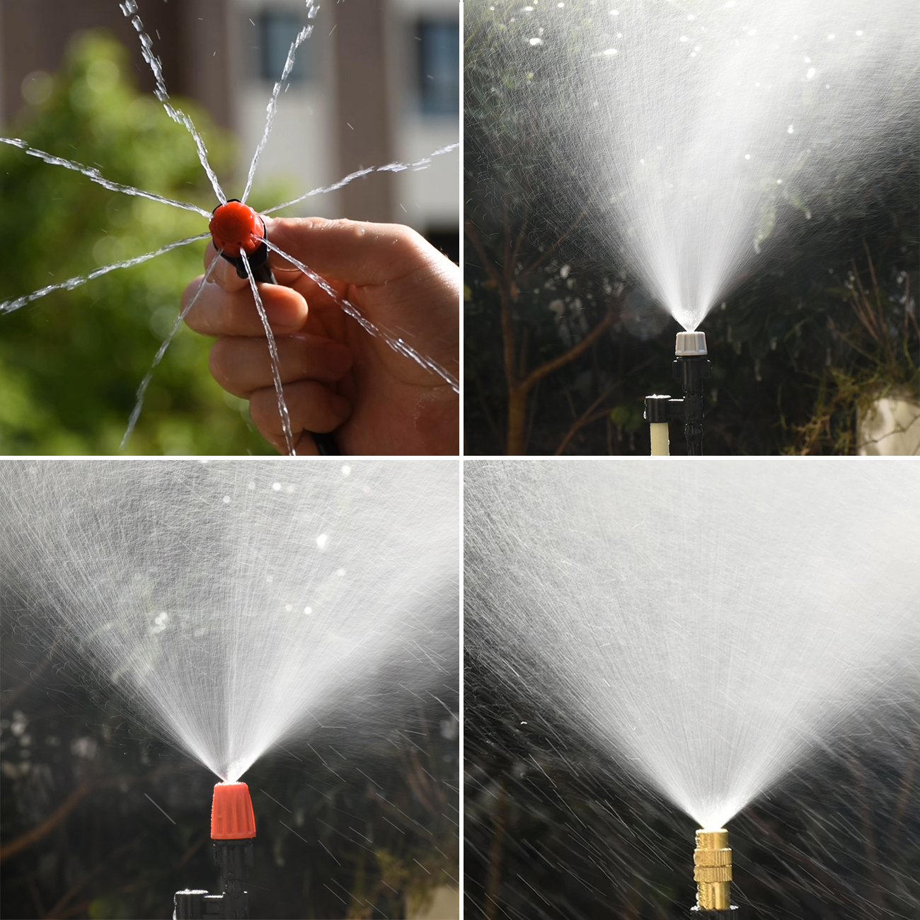 Sprycle 30–50 m Gartenbewässerung, Bewässerungssystem, Tropf-Set, verstellbare Nebeldüsen, automatisches Spray, für den Außenbereich, Hof, Gewächshaus