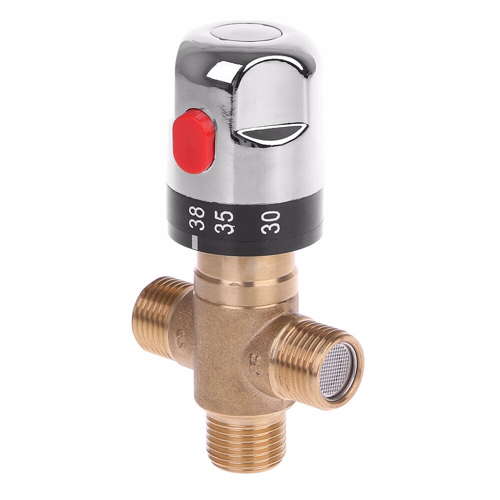 Solide Durcheinander G1/2 Männlichen 3 Weg Thermomischer Dusche Wasser Temperatur Kontrolle