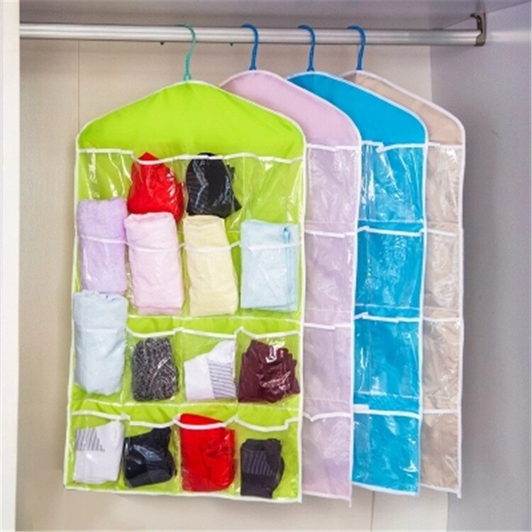 Kleding garderobe opbergers hangende organizers tas 16 rooster opbergers deur ondergoed sokken tassen muur 13 juli