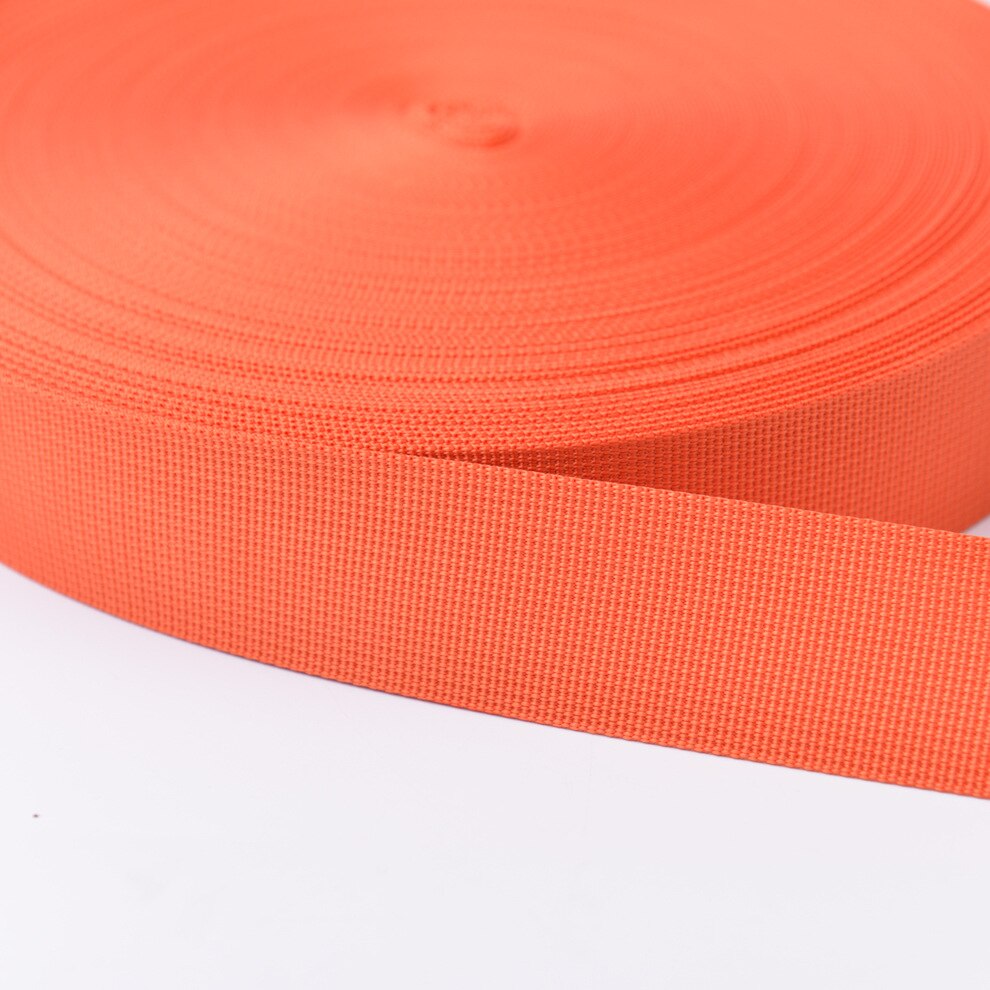5 Meter 25Mm Dikker Polyeste Lint Heuptas Singels Nylon Knapzak Strapping Naaien Tas Riem Accessoires: Orange