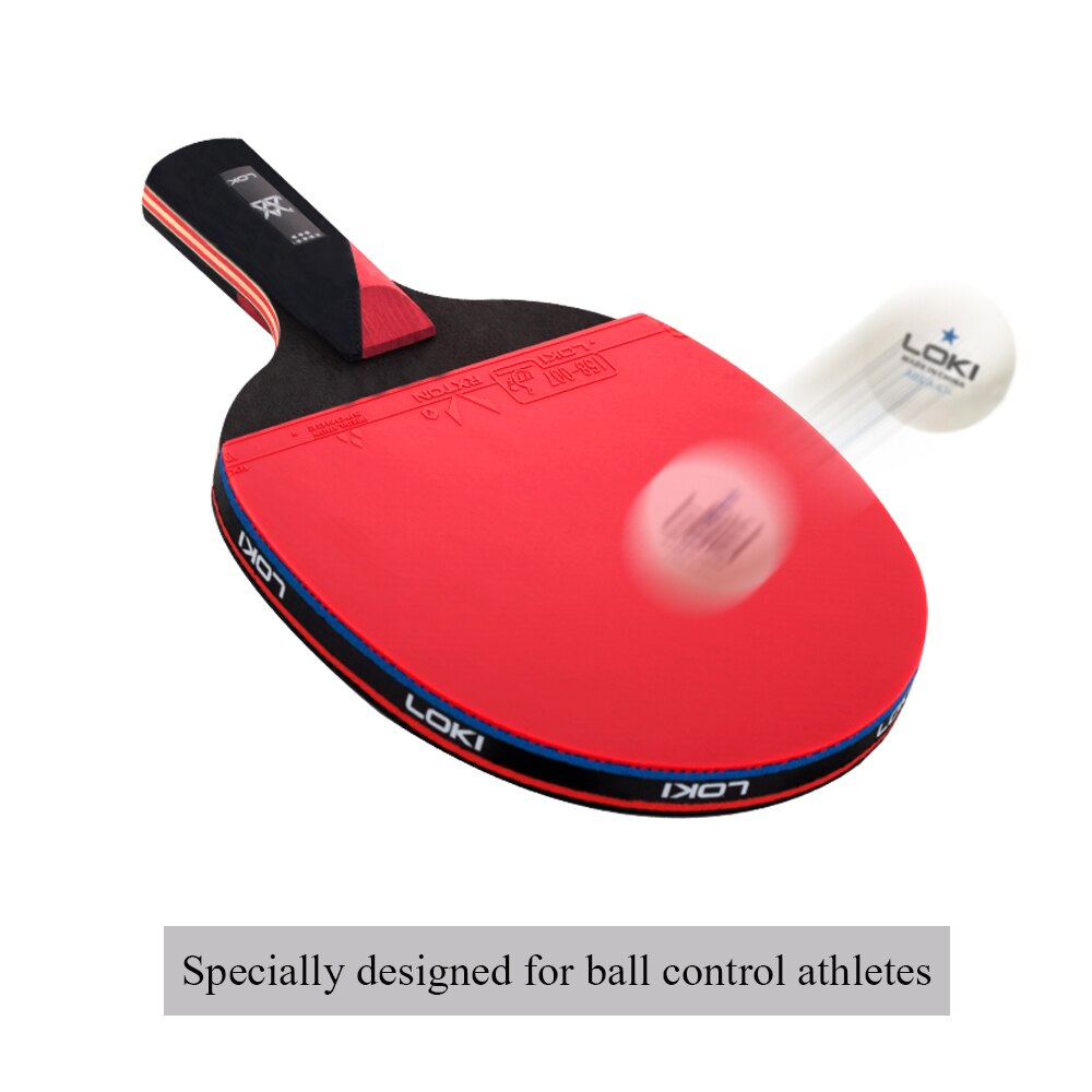 LOKI 8 Star High Sticky Table Tennis Racket PingPong Bat Competition Ping Pong Paddle for Ball Control and Loop