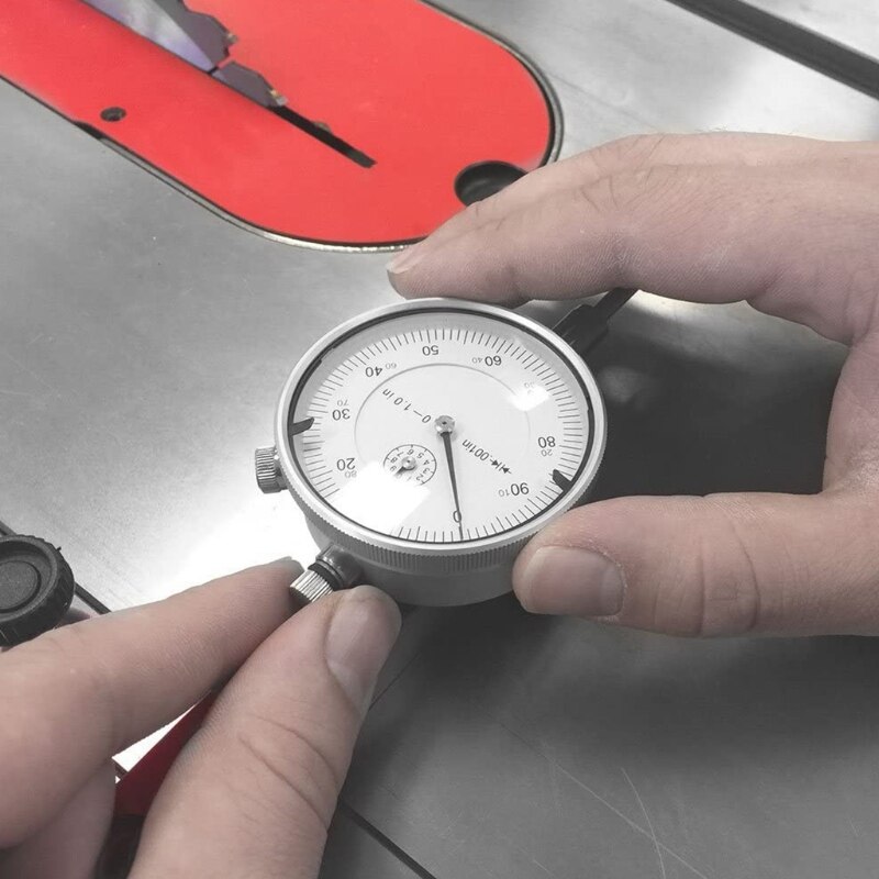 Kit base con quadrante indicatore per allineamento e calibrazione macchinari per officina come seghe da tavolo seghe a nastro e trapano