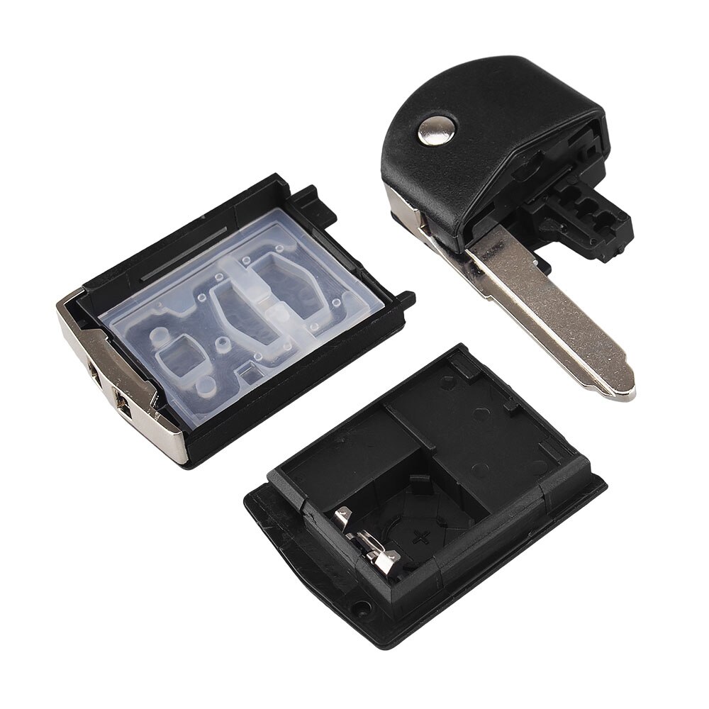 KEYYOU 2 Button Remote Key Fob Shell Case Folding Flip With Uncut Blade For Mazda 3 5 6 Free Shippping