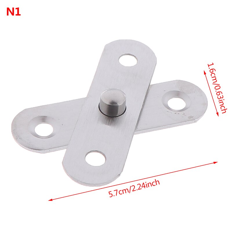 Stainless Steel Degree Rotating Door Pivot Hinge Tone Rotary Hardware House Supplies Hinges- Sliver For Tools: N1