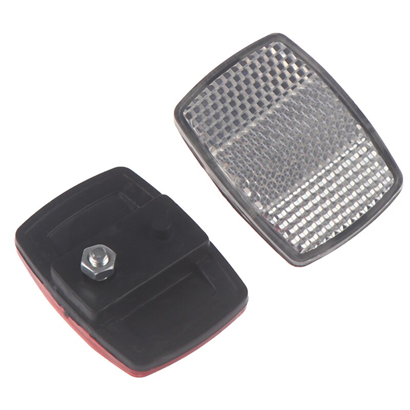 Reflector reflectante para manillar de bicicleta, luz de advertencia delantera y trasera, lente de seguridad