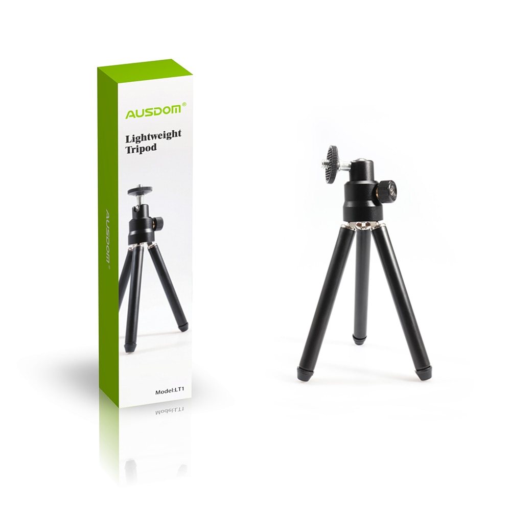 AUSDOM LT1 Webcam trépied lumière métal support de Table Flexible Portable trépied pour caméra Web avec 1/4 vis