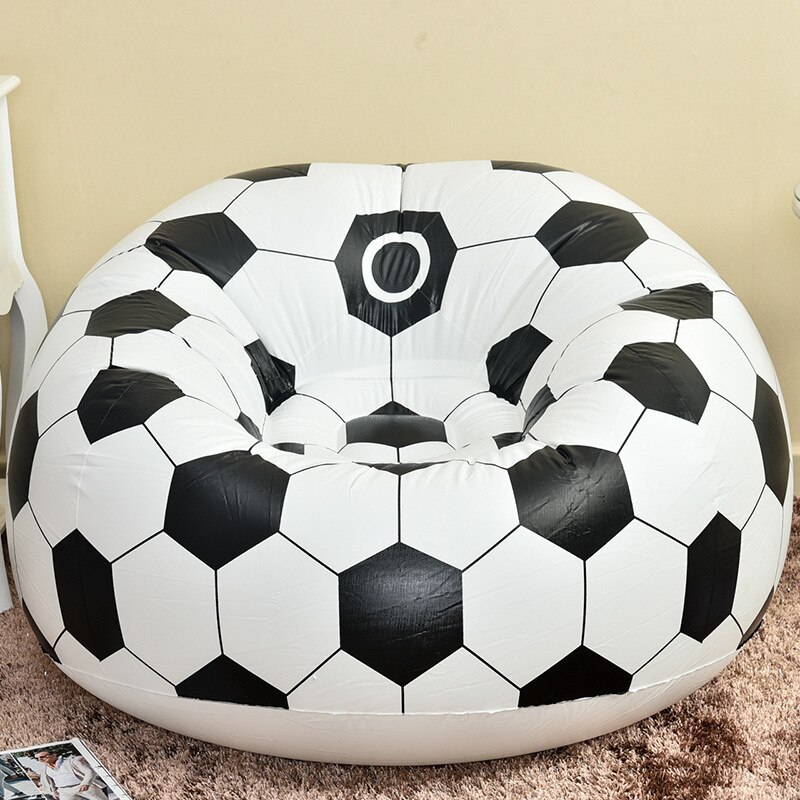 Banc gonflable en PVC souple pour basket et Football, canapé à Air d'intérieur de salon, tabouret de repos en plein Air pour adultes et enfants: Football