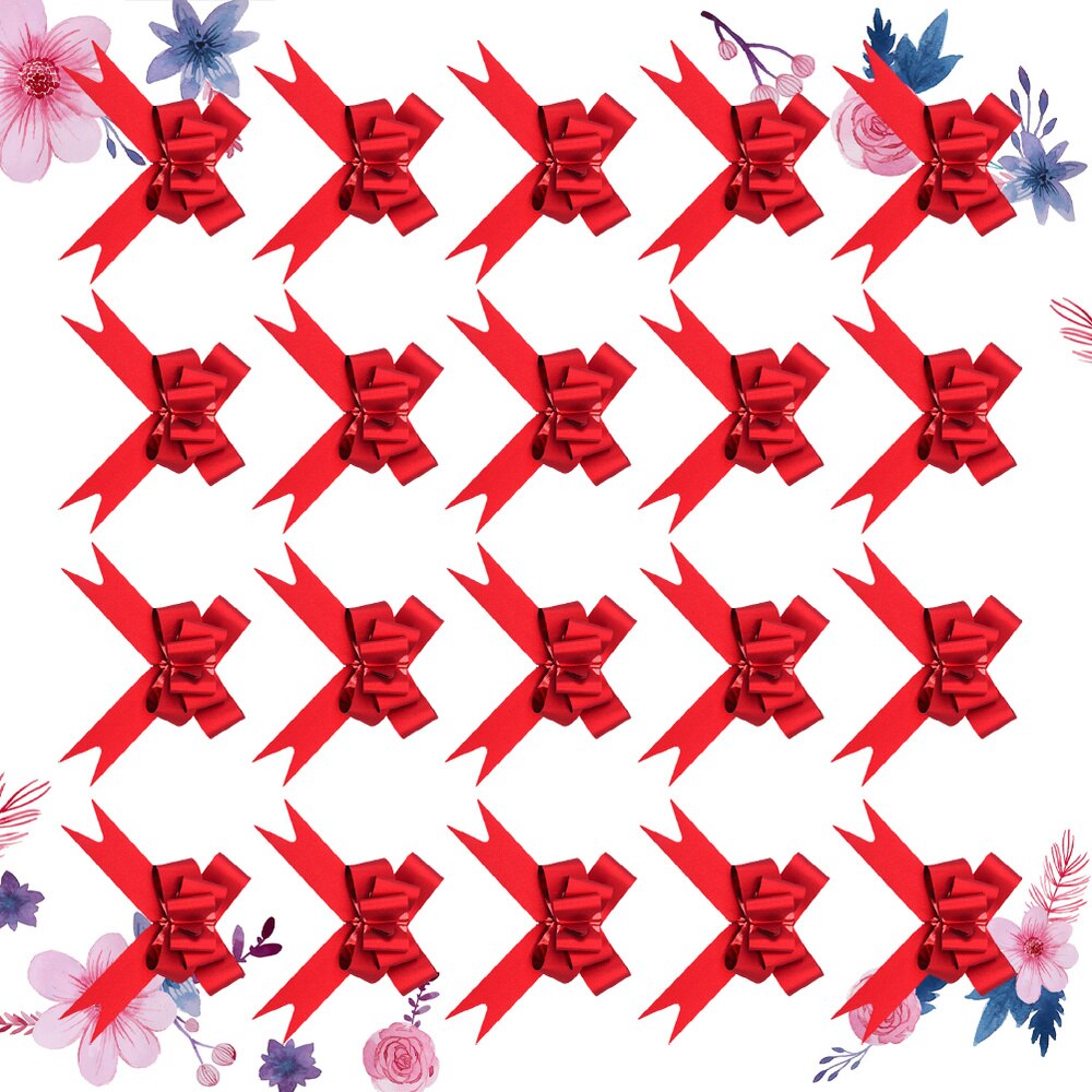 50 stuks 9cm prachtige strikken met sneeuwvlokpatroon kerstdecoratieve strikken doos strikken striklint (re