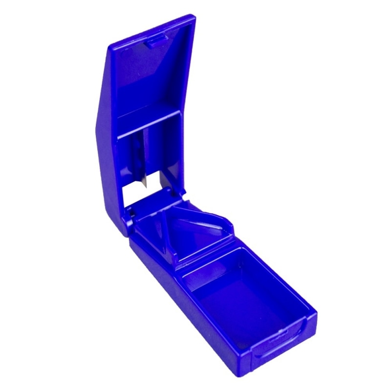 Tablette Cutter | Mit Container | Blau | Mobiclinic