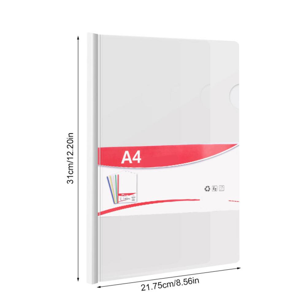 Transparent Folder 10Pcs Resume Presentation FILE Folders Report Cover With Sliding Bar Manager Binder For A4 Size Paper