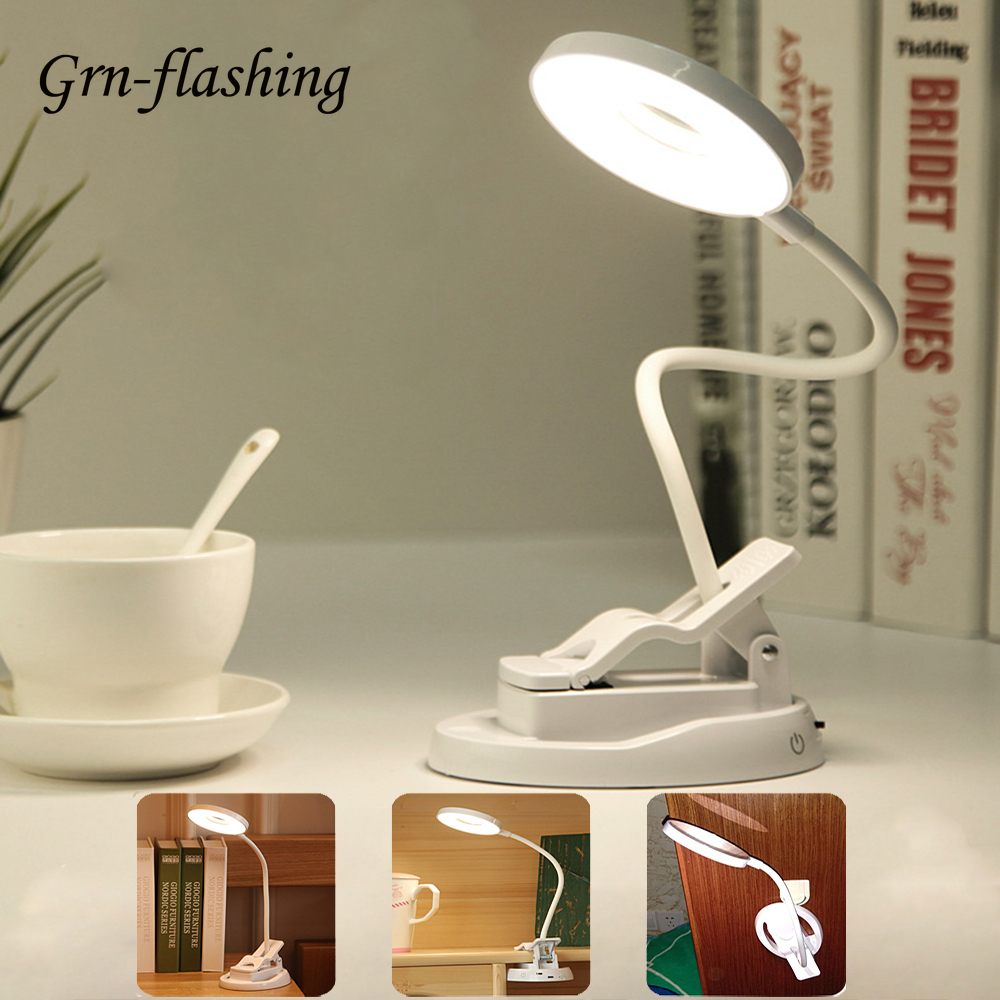 LED Make Up Mirror Light Desk Table Lamp USB Vanity Makeup Mirror Lights Dressing Lighting Dimmable Reading Room LED Clip Lamp