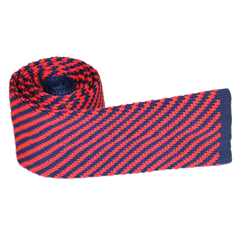 Newest Striped Knitted Mens ties Polyester Knit necktie for men Party Business Brand Handmade Neck Tie