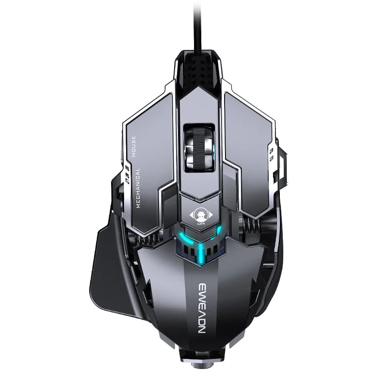 MK500 Esports Gaming Muis Bedraad Mechanische Macro Desktop Computer Metaal Gewogen USB Mute Computer Accessoires voor Gamers