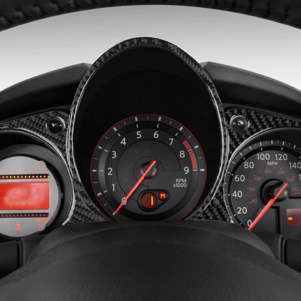 Carbon Fiber Dashboard Instrument Moulding Cluster Panel Cover For 370Z 09-20