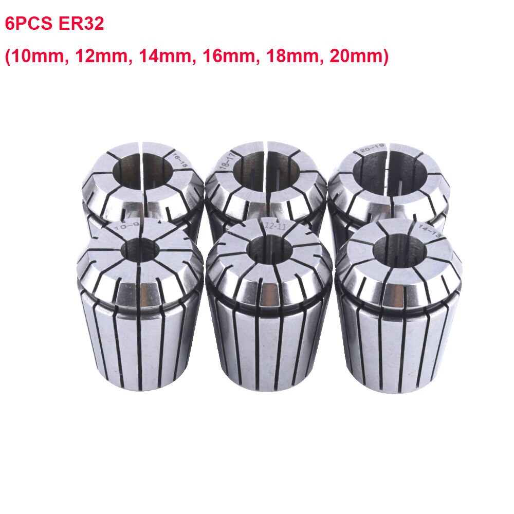 6 Stks/set ER32Precision Spring Collet Set Cnc Frezen Draaibank Tool ER32 Spring Collet Chuck