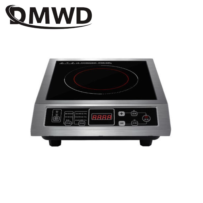 DMWD Commercial 3500W Electromagnetic Induction Cooker Waterproof Hotpot Heating Cooktop Soup Stir-fry Cooking Stove EU US plug