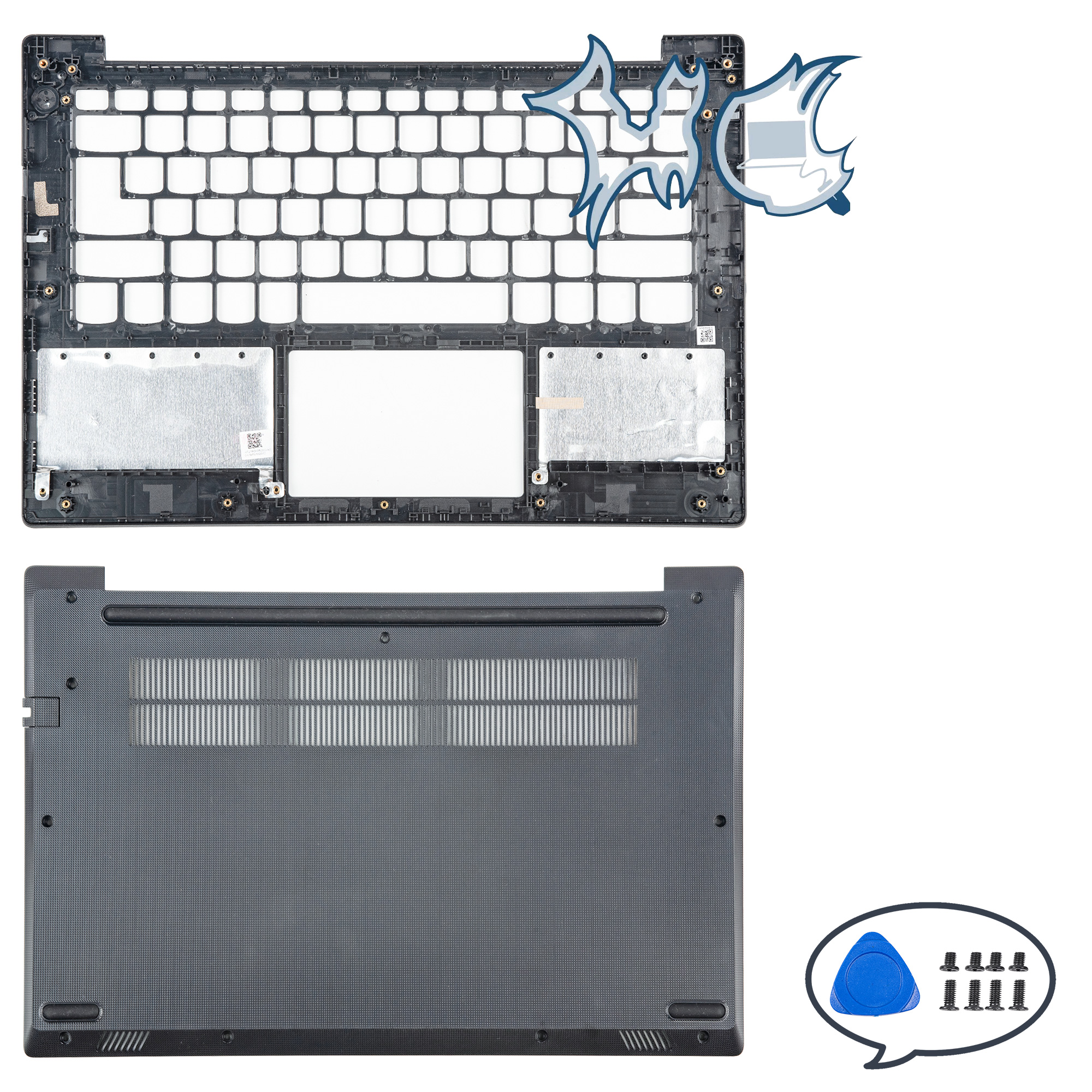 Nowy pokrowiec na laptopa Lenovo V14 G2 ITL V14 G2 ALC IJL LCD Tylna pokrywa Przednia ramka Palmrest Dolna obudowa Zawiasy Górna pokrywa laptopa: Jasne