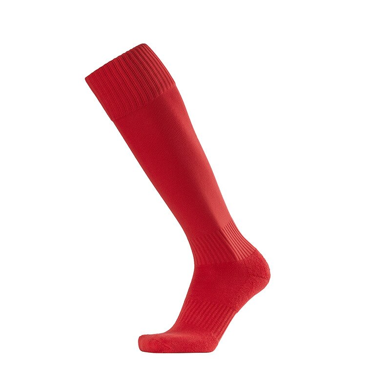 Brothock Football towel socks stockings men's high bottom Thicken nylon sports socks factory direct Cotton winter soccer socks: Red / 29-34