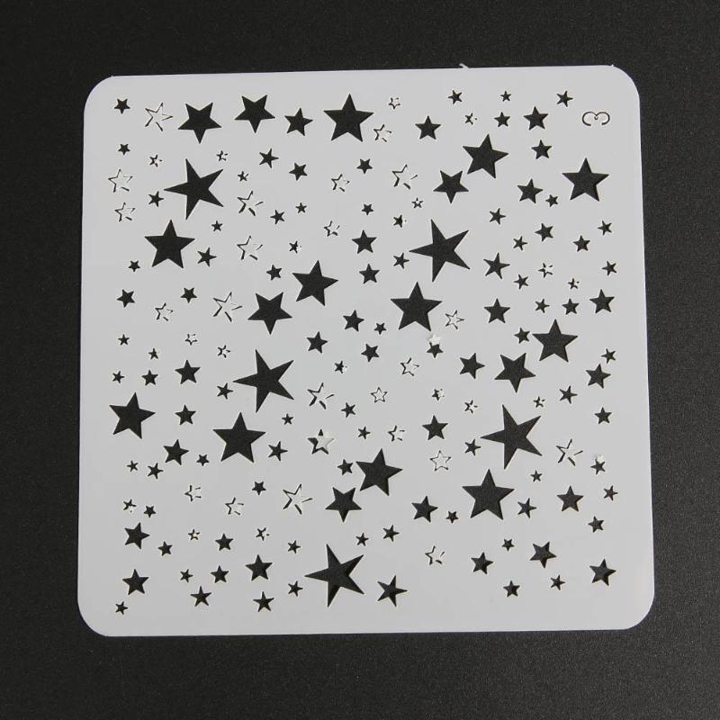 DIY Starry Star Painting Hollow Template Stencils for Painting Wall Scrapbooking Photo Album Embossing Paper Cards Crafts