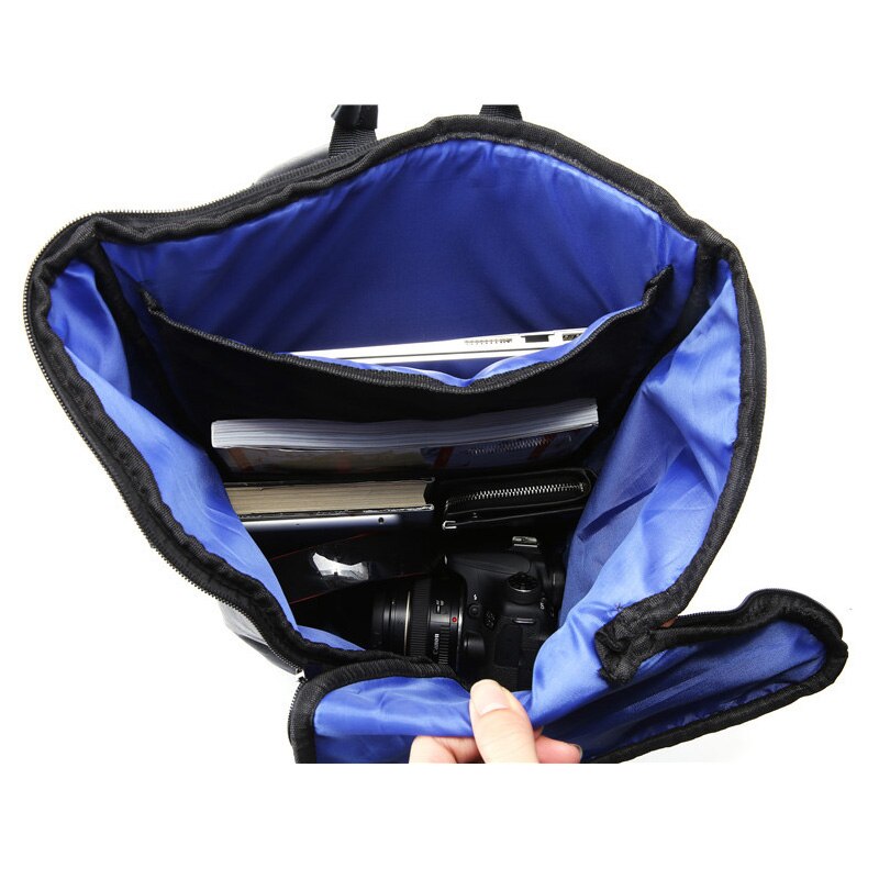 Lær menn ryggsekk vintage laptop multifunksjon skole bag fritid datamaskin skulder bag studenter reiseveske