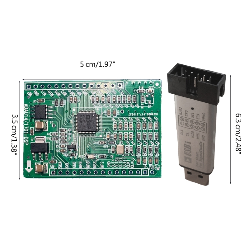 Praktisches ADAU1401 Single-Chip-DSPmini-Lernboard zur individuellen Anpassung