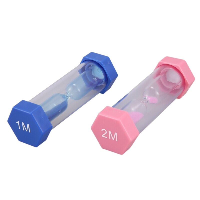 6 stück Kunststoff Hexagon Sanduhr Timer Bunte Sanduhr Timer Sand Uhr Timer 30Sek/1Min/2Mins/3 minuten/5 Minuten/10 Minuten