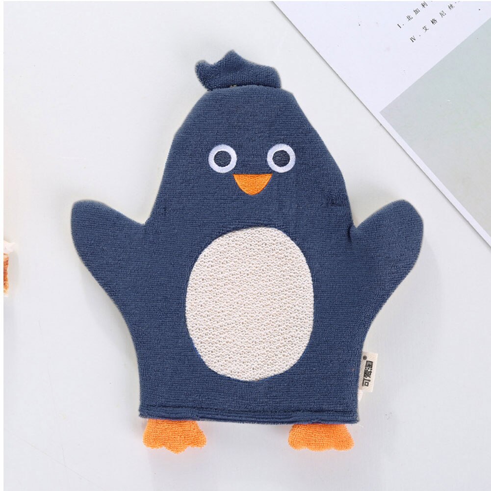 Toalla de algodón dibujos animados baño esponjas frotar guantes ducha cepillo lindo bebé Super suave