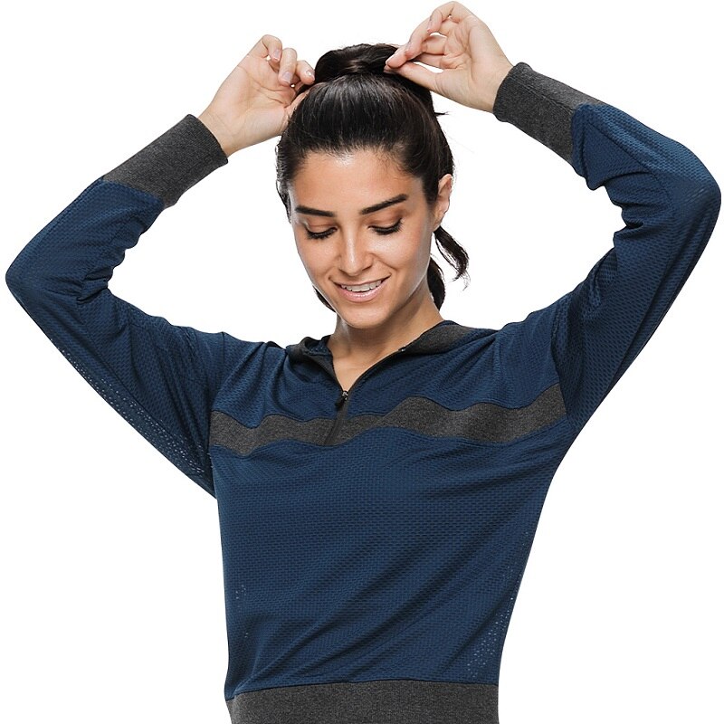 Bkrive damen-sportbekleidung, t-shirt, fitness-sportanzug, atmungsaktives sportshirt, yogashirt, schnelltrocknendes laufshirt, fitnessbekleidung, sportjacke