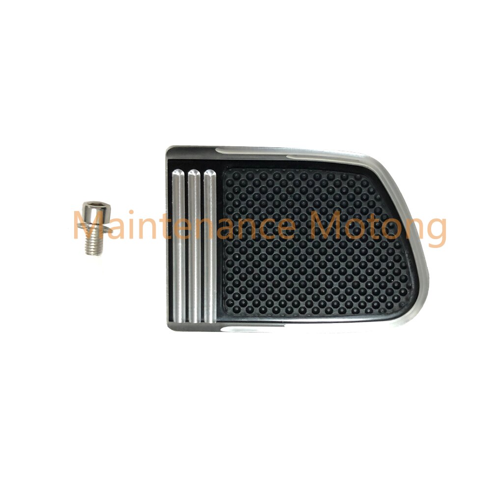 Motorcycle Small Brake Pedal Pad rubber Black Chrome For Harley Softail FLSB Sport Glide FXBR FXBRS Breakout 114 115 116 -up: Chrome