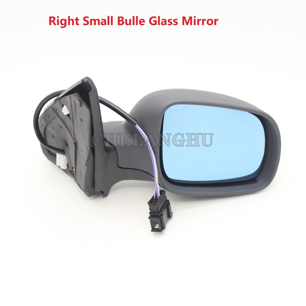 For VW Golf 4 MK4 Passat B5 1998 1999 2000 2001 2002 2003 2004 2005 2006 Car-styling Heated Electric Wing Side Rear Mirror: Right Small Blue